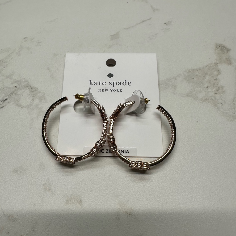 Kate Spade Gold Hoop Earrings Classic Design
